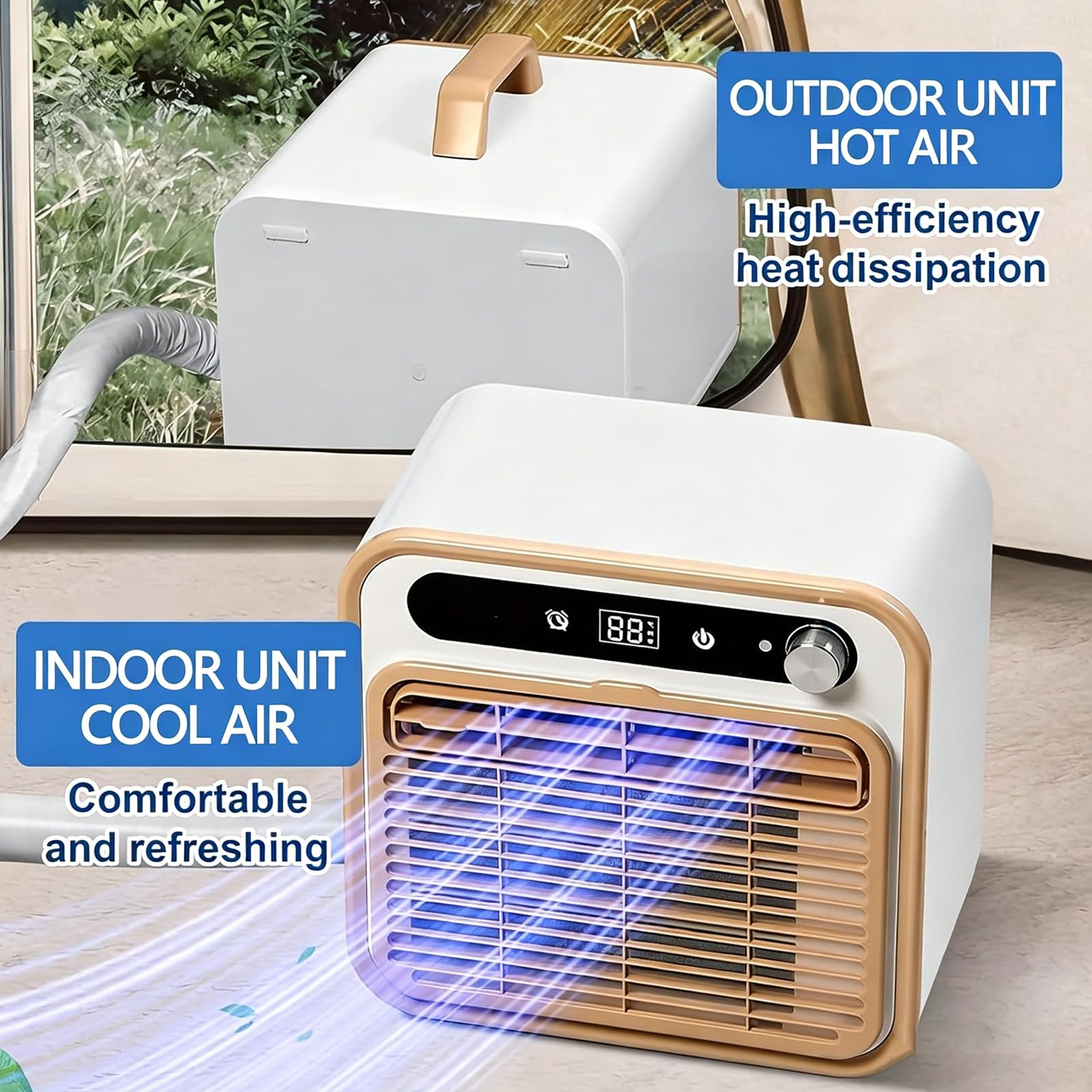 Amazon.co.jp: セパレート式 ポータブル エアコン 5000btu スマート